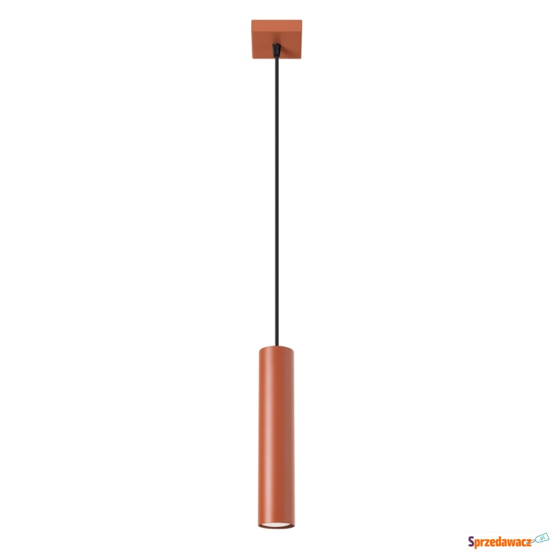 SELSEY Lampa wisząca Lagos 1 ochra czerwona -... - Lampy wiszące, żyrandole - Nysa