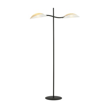 SELSEY Lampa podłogowa Farang x2 biało-złota - Genesis