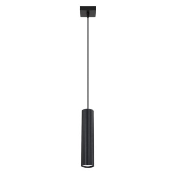 SELSEY Lampa wisząca Karbon x1 czarna - Genesis