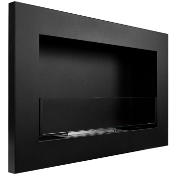 SELSEY Biokominek Maltern 65x40 cm SLIM czarny strukturalny z certyfikatem TÜV - Genesis