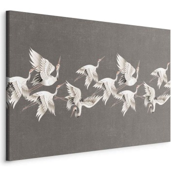 SELSEY Obraz Ornament z żurawiami 90x60 cm - Genesis