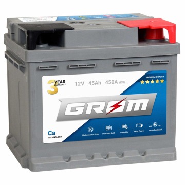 Akumulator 45Ah 450A Grom Premium EN DTR - Akumulatory - Gdynia - zdjęcie 1