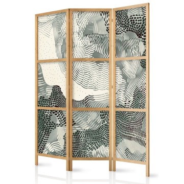 SELSEY Parawan japoński Falująca zieleń 161x135 cm - Genesis