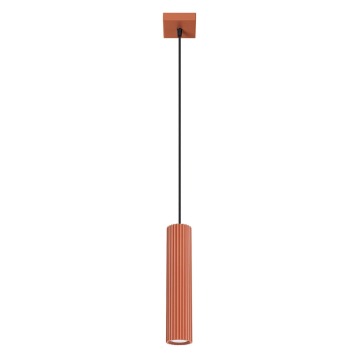 SELSEY Lampa wisząca Karbon x1 ochra czerwona - Genesis