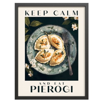 SELSEY Obraz w czarnej ramie Pierogies 40x30 cm - Genesis