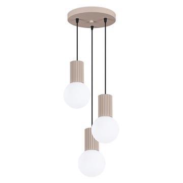 SELSEY Lampa wisząca Halo 3P taupe - Genesis