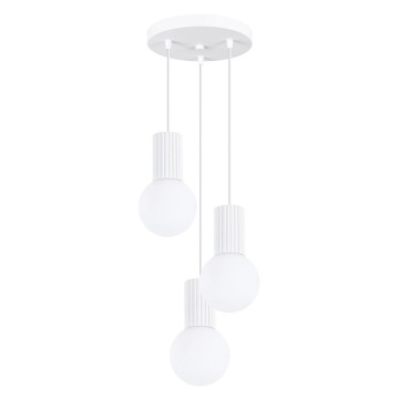 SELSEY Lampa wisząca Halo 3P biała - Genesis