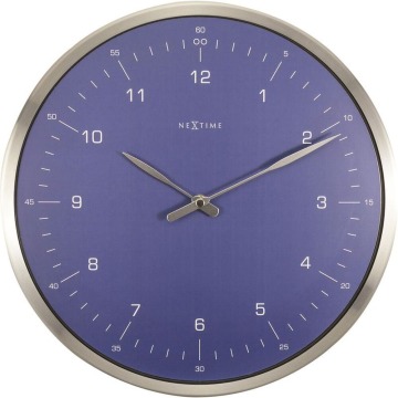 SELSEY Zegar ścienny 60 Minutes średnica 33 cm niebieski - Genesis