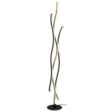 SELSEY Lampa podłogowa Blaze LED złoto-czarna - Genesis