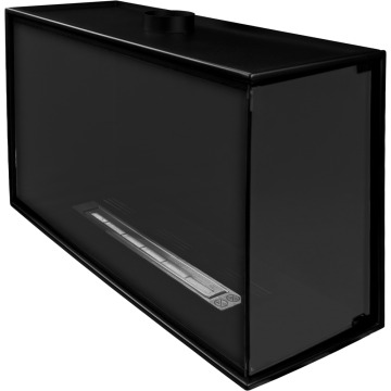 SELSEY Biokominek do zabudowy Obvingy 80x50x30 cm prawy czarny strukturalny - Genesis