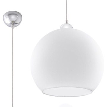 SELSEY Lampa wisząca Loomize biała - Genesis