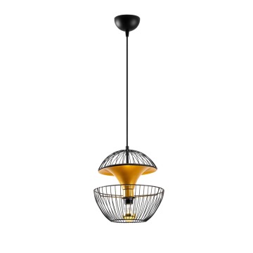 SELSEY Lampa wisząca Toucke metalowa czarna/złota - Genesis