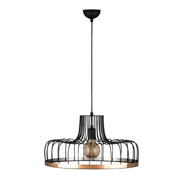SELSEY Lampa wisząca Vantrows średnica 53 cm czarno-złota - Genesis