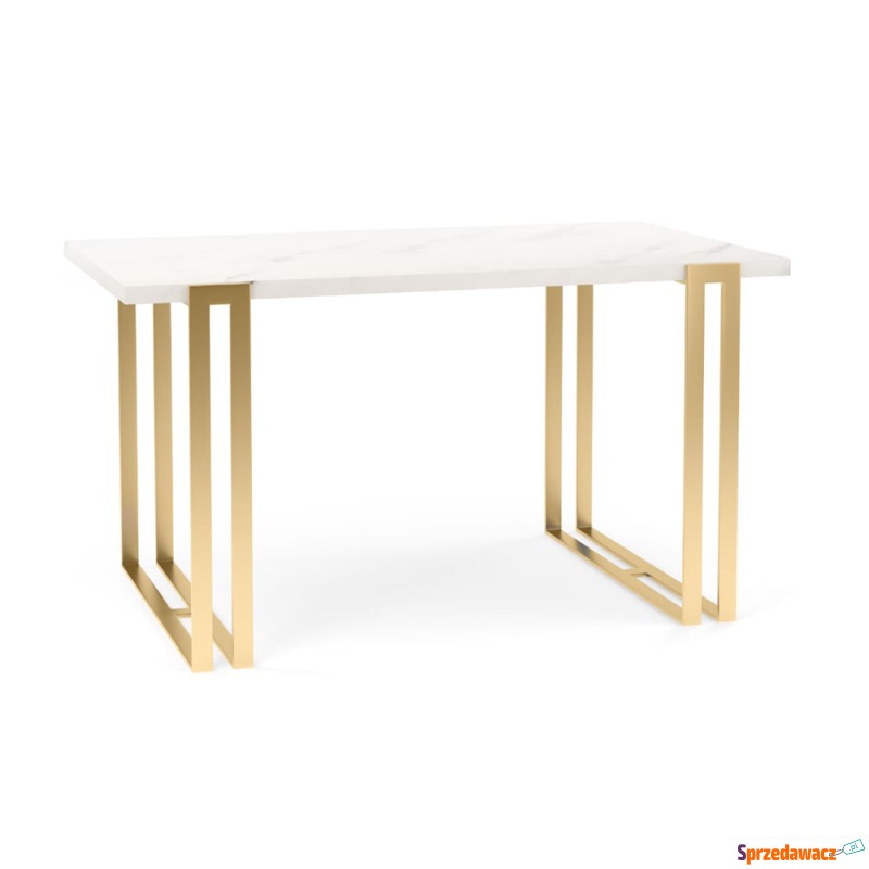 SELSEY Stół rozkładany Akacjen 160x90 cm Marmur... - Stoły kuchenne - Rybnik