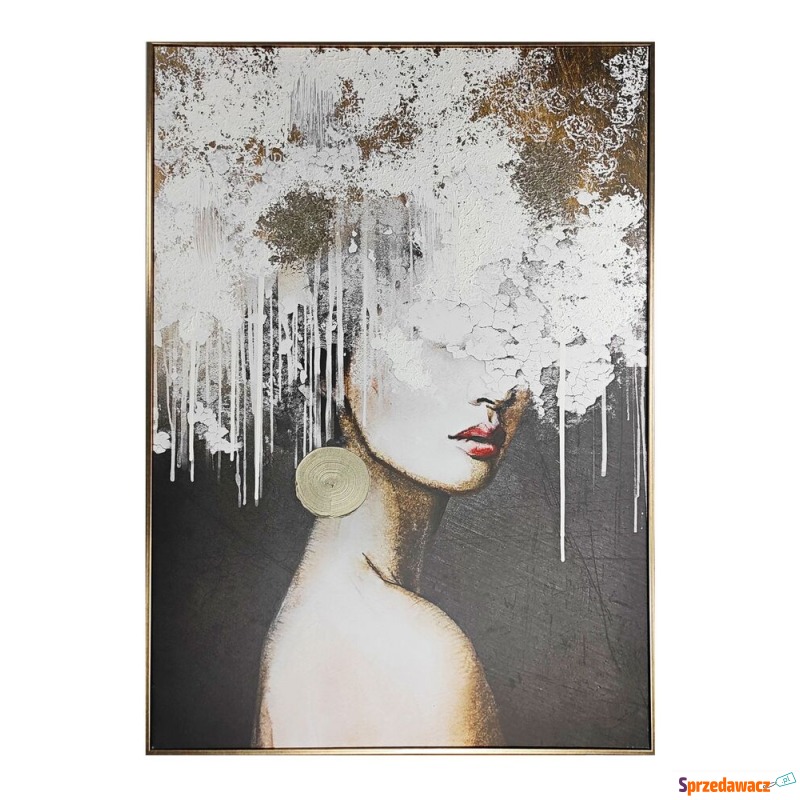 SELSEY Obraz Mary 100x70 cm z ręcznie malowanymi... - Obrazy - Słupsk
