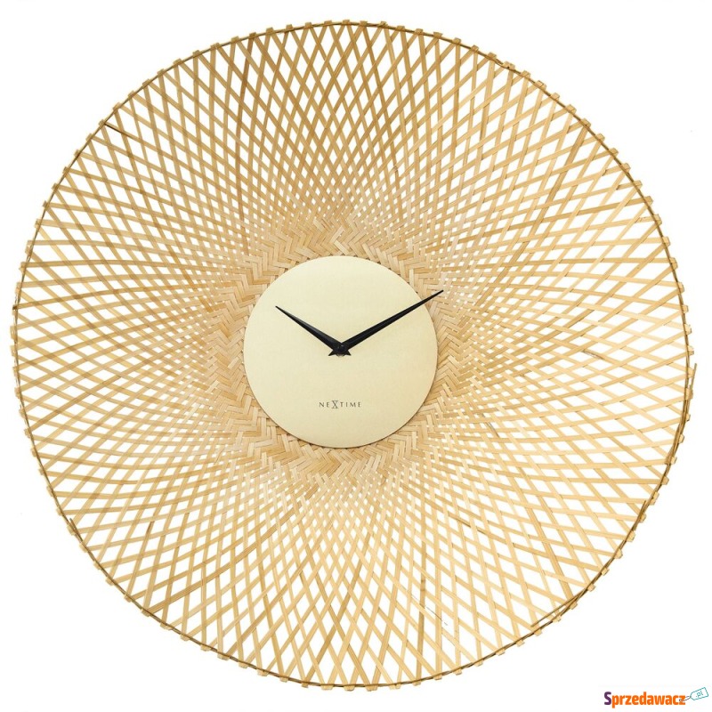 SELSEY Zegar ścienny Bamboo 60 cm jasnobrązowy... - Zegary - Stargard