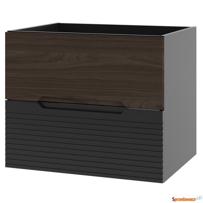 SELSEY Szafka pod umywalkę Avella 60 cm ryflowany... - Szafki łazienkowe - Mielec