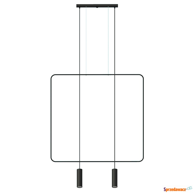 SELSEY Lampa wisząca Blumify 100 cm czarna - Genesis - Lampy wiszące, żyrandole - Sandomierz
