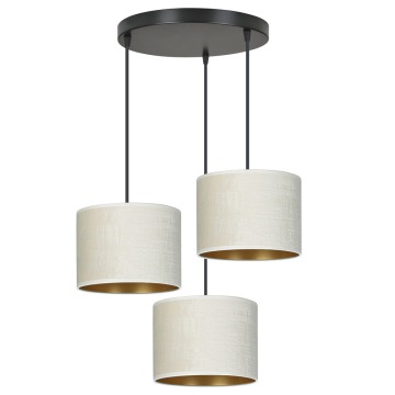 SELSEY Lampa wisząca Hellid x3 asymetryczna średnica 50 cm biała - Genesis