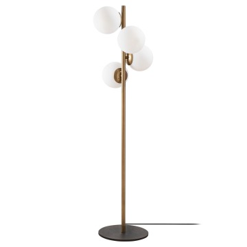 SELSEY Lampa stojąca Spinoza x4 złota - Genesis