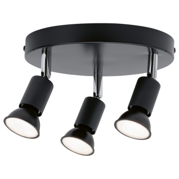 SELSEY Lampa sufitowa do łazienki Moluccanus x3 okrągła antracytowya - Genesis