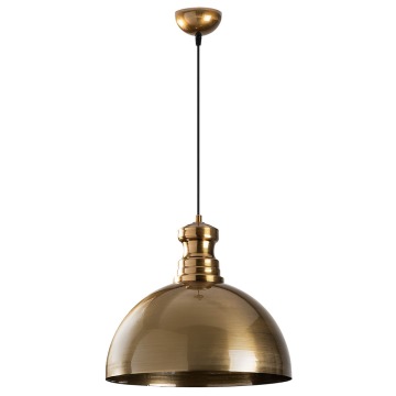SELSEY Lampa wisząca Theyro półokrągła średnica 40 cm złota - Genesis