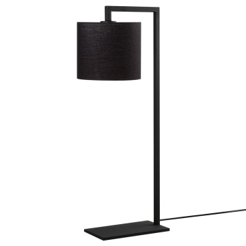 SELSEY Lampa stołowa Gicanna klasyczna średnica 20 cm czarna - Genesis