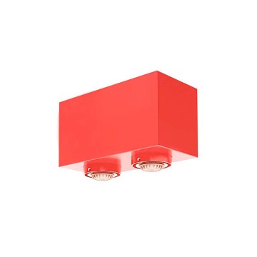 SELSEY Lampa sufitowa Boxie x2 LEGO czerwona - Genesis