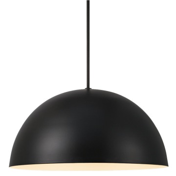 SELSEY Lampa wisząca Ellen średnia 30 cm czarna - Genesis