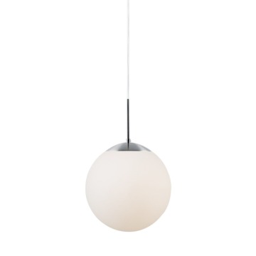 SELSEY Lampa wisząca Cafe średnica 20 cm mlecznobiałe szkło - Genesis
