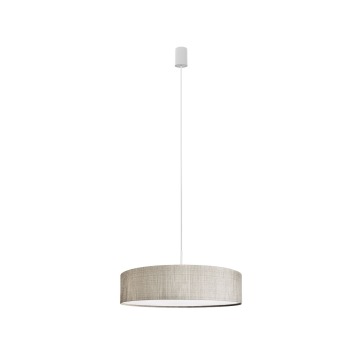 SELSEY Lampa wisząca Nourie szara średnica 50 cm - Genesis
