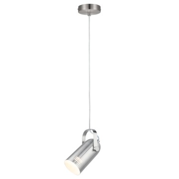 SELSEY Lampa wisząca Nibbler w formie reflektora srebrna - Genesis