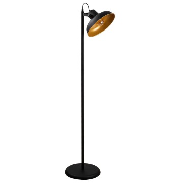 SELSEY Lampa podłogowa Wellfran 145 cm czarna metalowa - Genesis