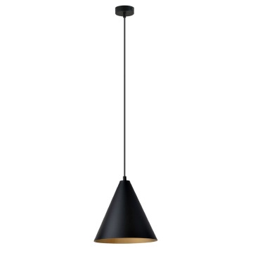 SELSEY Lampa wisząca Rebel czarno-złota x1 - Genesis