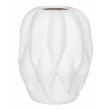 SELSEY Wazon ceramiczny Velas 26 cm beżowy - Genesis