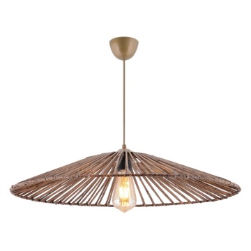 SELSEY Lampa wisząca Duport średnica 61 cm bambusowy klosz - Genesis
