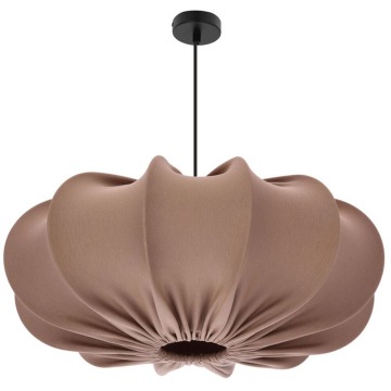 SELSEY Lampa wisząca Cafee średnica 52 cm mokka z czarną podstawą - Genesis