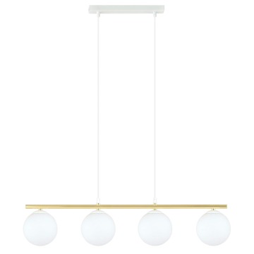 SELSEY Lampa wisząca Ventisso biało-złota x4 - Genesis