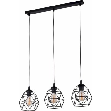 SELSEY Lampa wisząca Sphier x3 czarna - Genesis