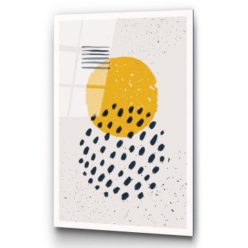 SELSEY Obraz Onybill 65x45 cm z żółtym kołem - Genesis