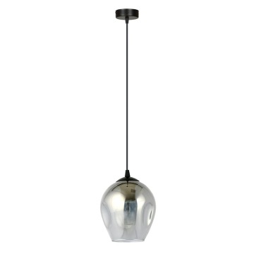 SELSEY Lampa wisząca Istar czarna z grafitowym kloszem x1 - Genesis