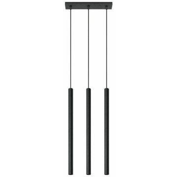 SELSEY Lampa wisząca Lagga 30x5 cm x3 czarna - Genesis