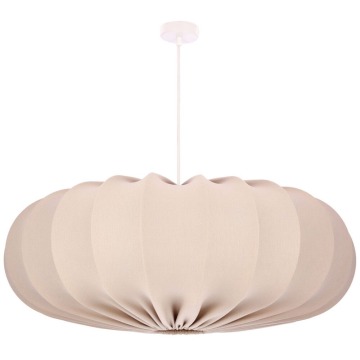 SELSEY Lampa wisząca Cafee średnica 66 cm frappe z białą podstawą - Genesis