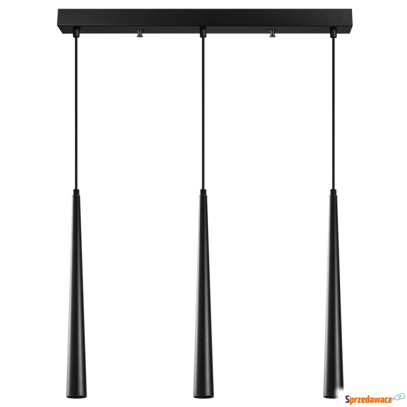 SELSEY Lampa sufitowa Milibeliso x3 58 cm czarna... - Lampy wiszące, żyrandole - Grudziądz