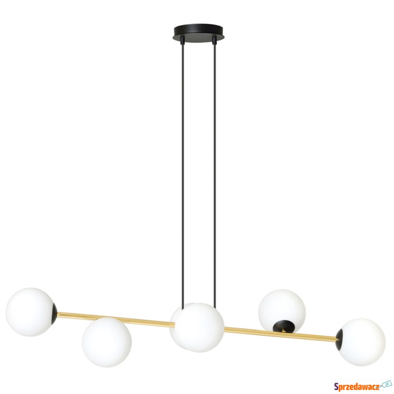 SELSEY Lampa wisząca Bestalles czarno-złota z... - Lampy wiszące, żyrandole - Inowrocław