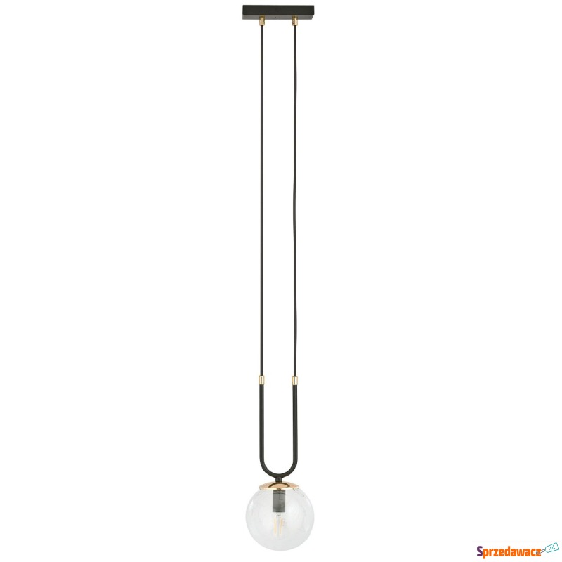 SELSEY Lampa wisząca Greerlan czarno-transpar... - Lampy wiszące, żyrandole - Korytowo