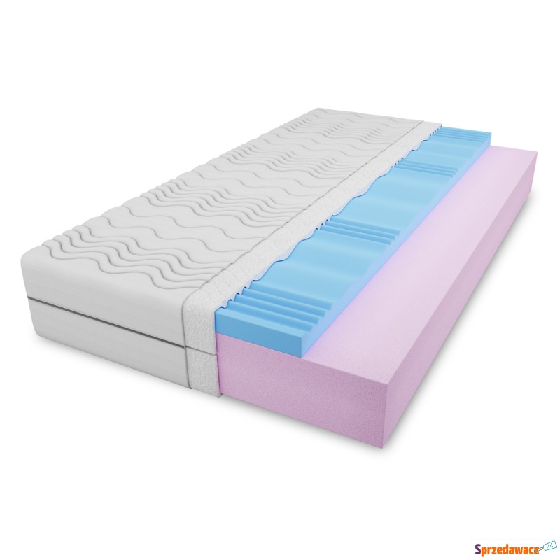 SELSEY Materac piankowy 80x200 cm Hastrup dwu... - Materace - Zamość