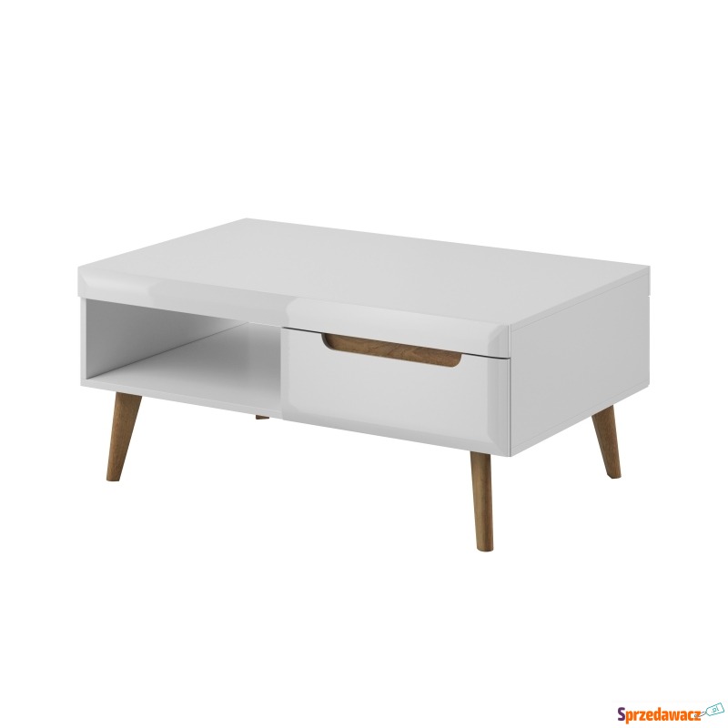 SELSEY Ława Livinella 107x67 cm biała - Genesis - Stoły, stoliki, ławy - Katowice