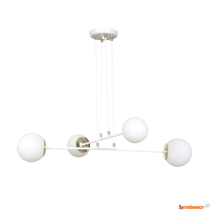 SELSEY Lampa wisząca Rivarolo biała x4 - Genesis - Lampy wiszące, żyrandole - Gdańsk