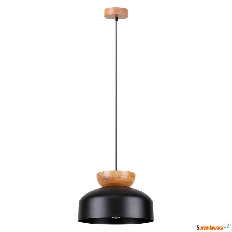 SELSEY Lampa wisząca Marion x1 czarna - Genesis - Lampy wiszące, żyrandole - Płock